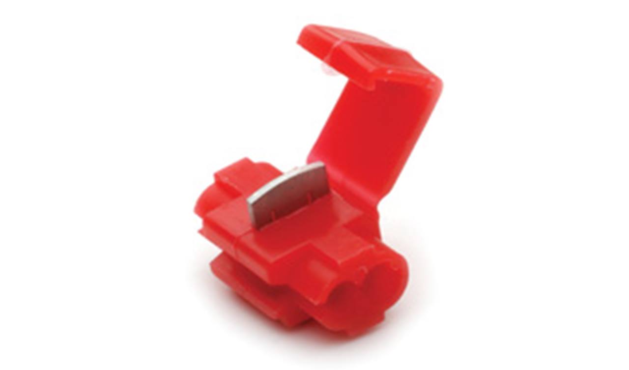 Selbstabisolierender Verbinder für Kabel 0,5-1mm rot