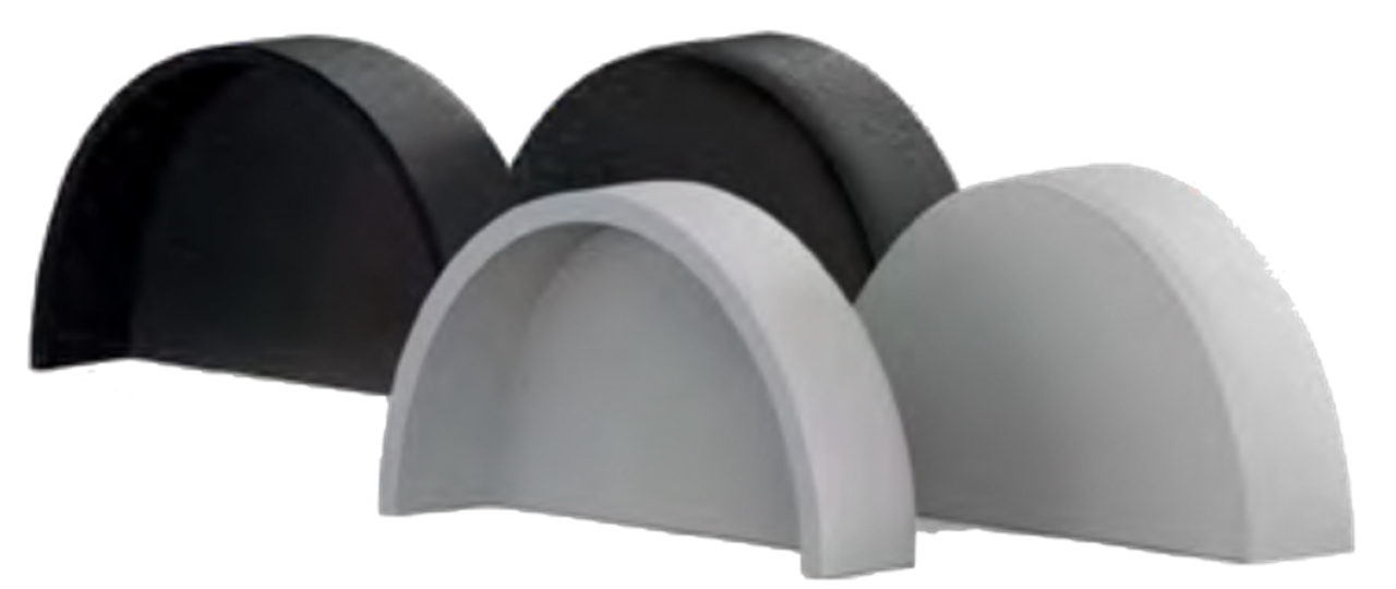 PVC end cap BLACK for Bino