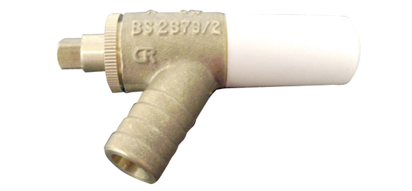 Hep2o Brass drain valve 15 mm
