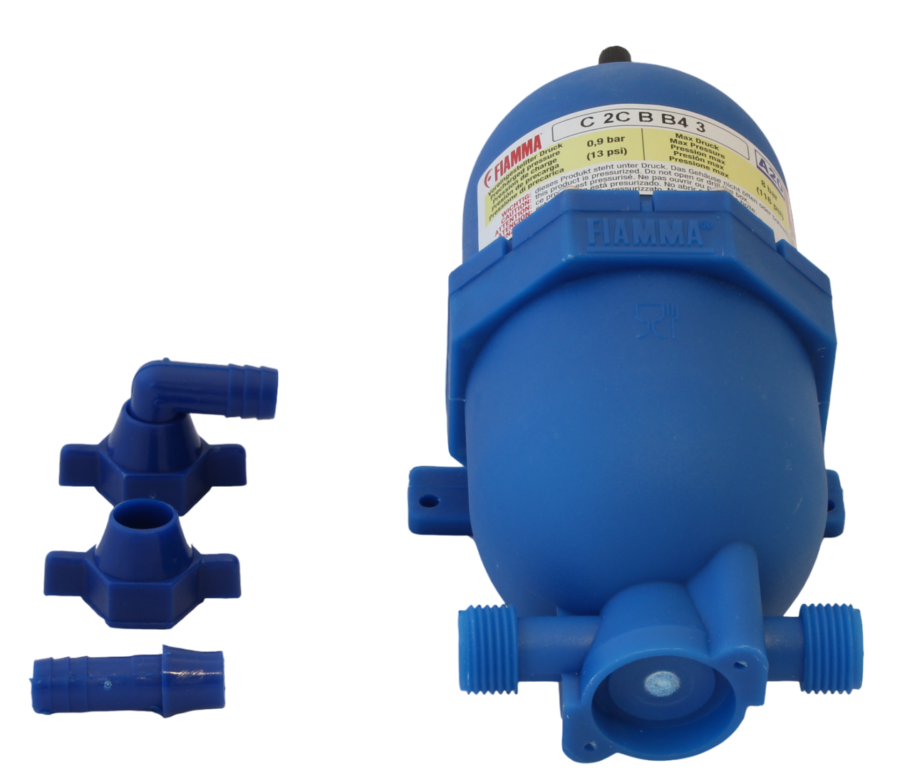 Ausdehnungsgefäß mit Vordruck. (0,6 Liter).