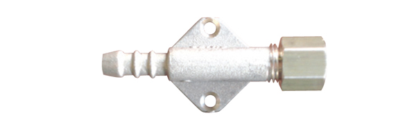 Rechte knel 8 mm tule op plaat