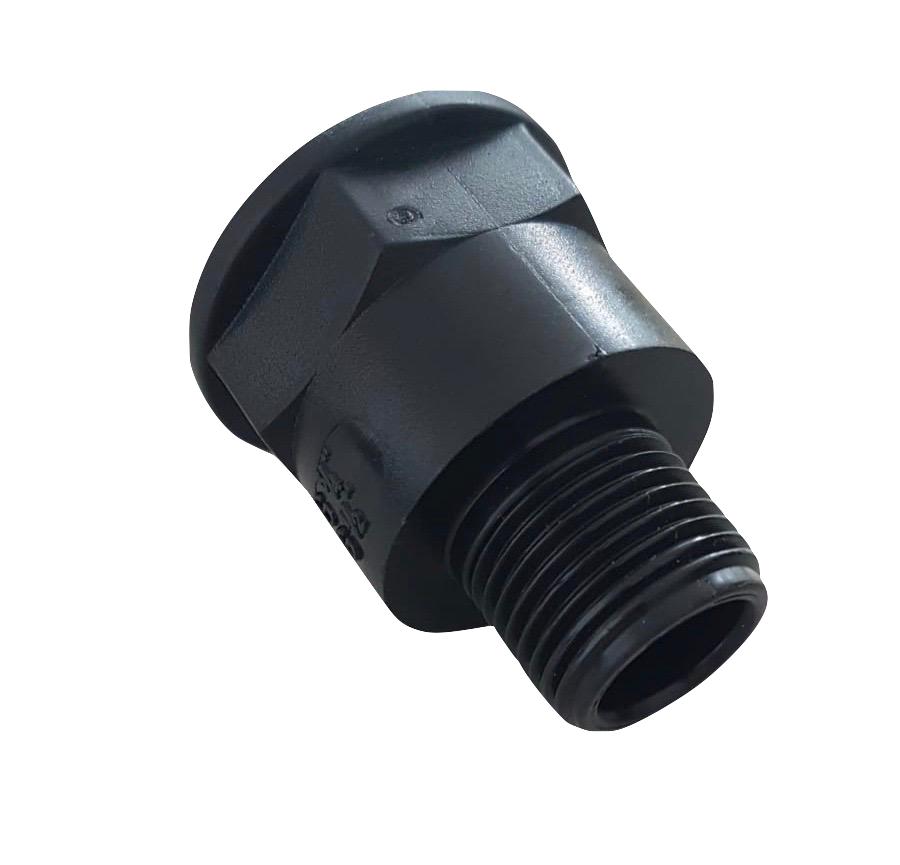 PP NOSE PIECE int. x ext. 3/4 x 1/2 BLACK