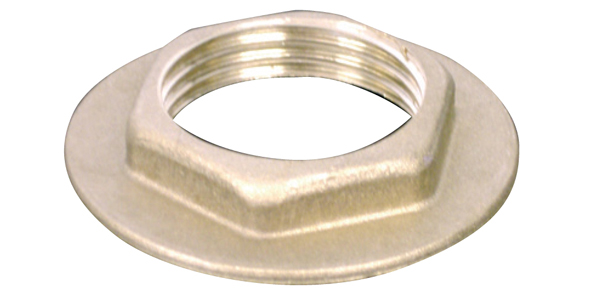 Connecting nut with flange