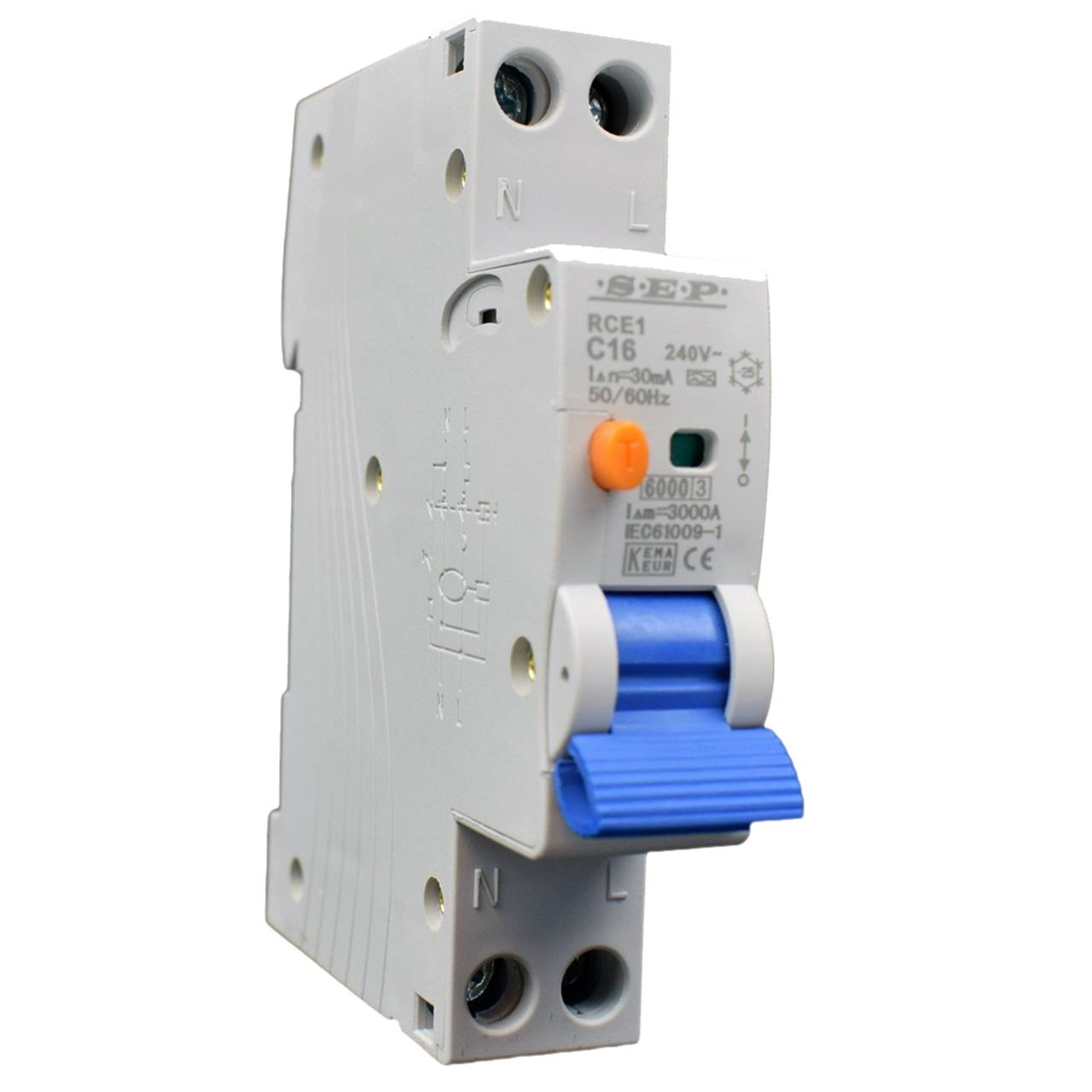 Residual-current circuit breaker B-kar 1P+N 30 mA 6 kA