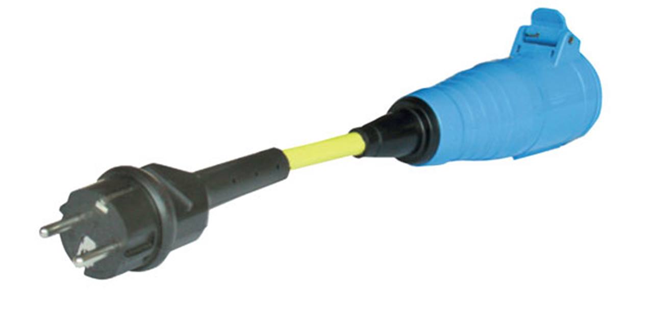 Adapterkabelsatz Schuko auf CEE