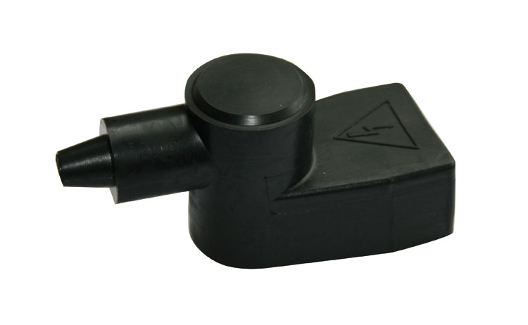 Battery terminal cover cap / wing nut black/red 10 p.