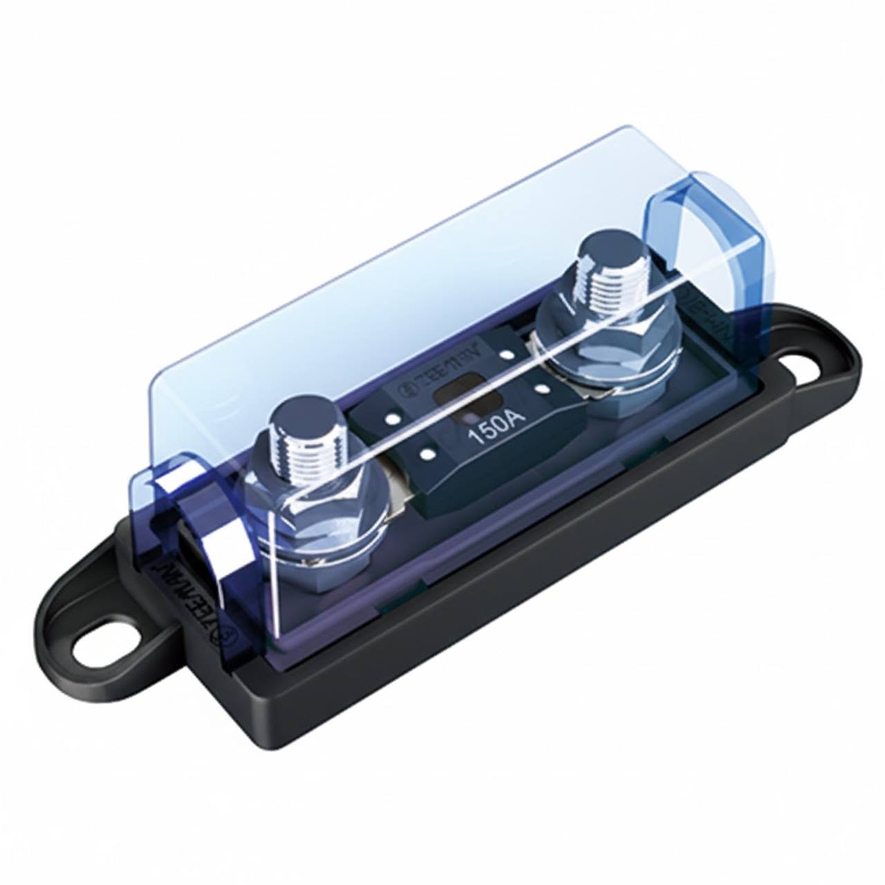 MEGA fuse holder with transparent protective cover