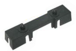 DC Verdeelstrip (busbar) 10 of 12 voudig, zwart of rood
