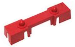 DC Verdeelstrip (busbar) 10 of 12 voudig, zwart of rood