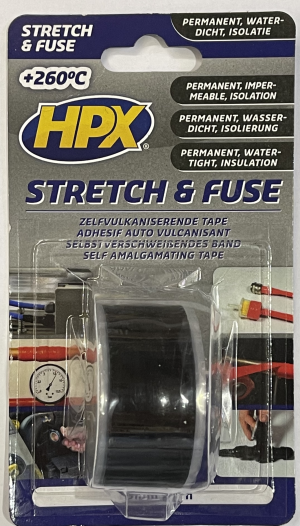 HPX Stetch and Fuse Tape Zwart