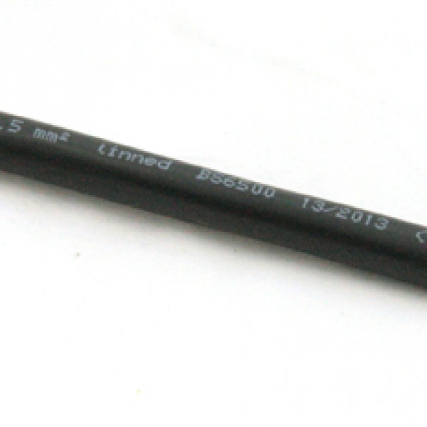 ronde vertinde kabel zwart